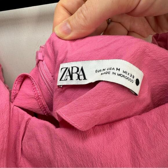 Zara Twisted Strappy Ruched Midi Dress 3269/371 - Picture 7 of 11